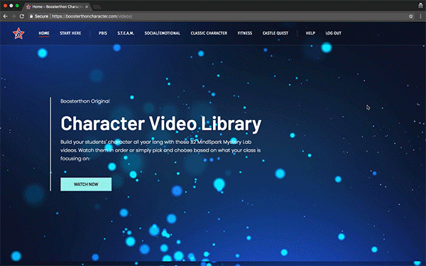 Boosterthon Character Video Library